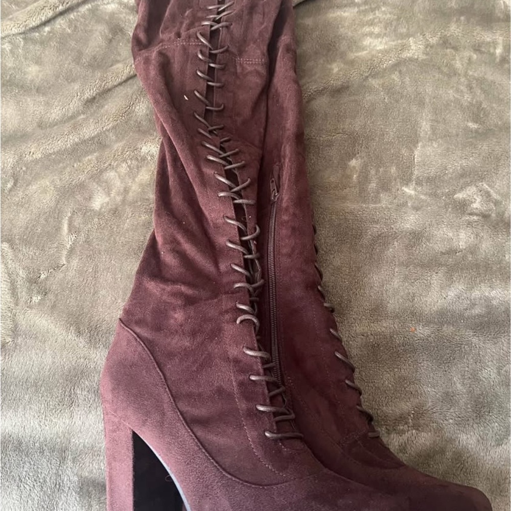 Elegant Brown Knee-High Boots